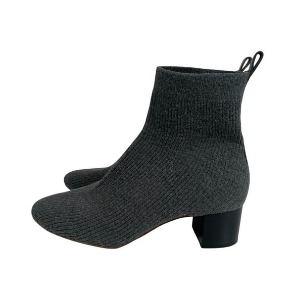 Everlane The Glove Boot Womens Size 7.5 ReKnit Wool Ribbed Sock Boot Gray - Picture 2 of 10